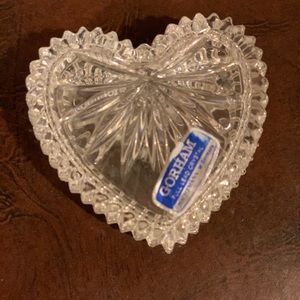 Vintage Gorham lead crystal trinket jewelry box